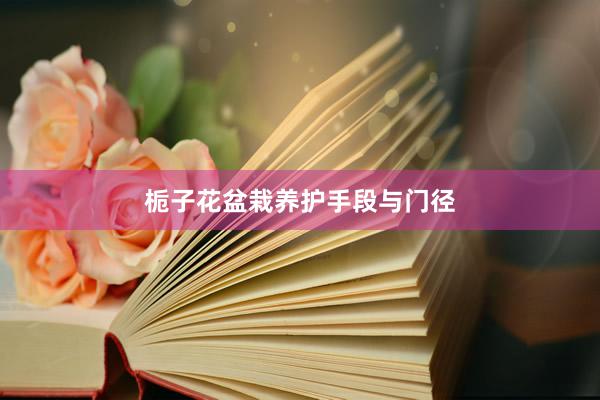 栀子花盆栽养护手段与门径