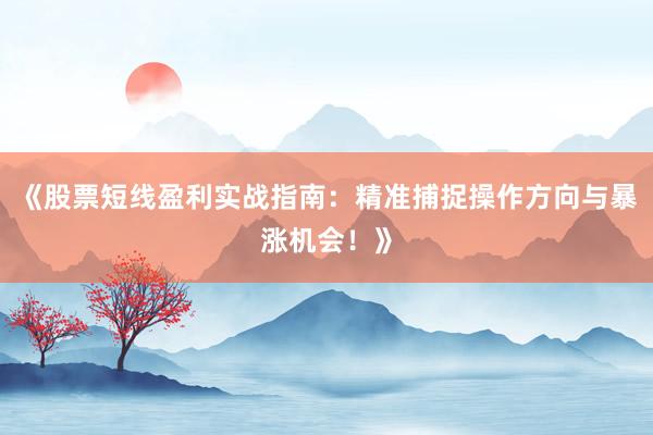 《股票短线盈利实战指南：精准捕捉操作方向与暴涨机会！》