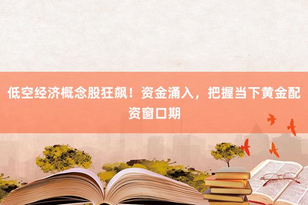 低空经济概念股狂飙！资金涌入，把握当下黄金配资窗口期